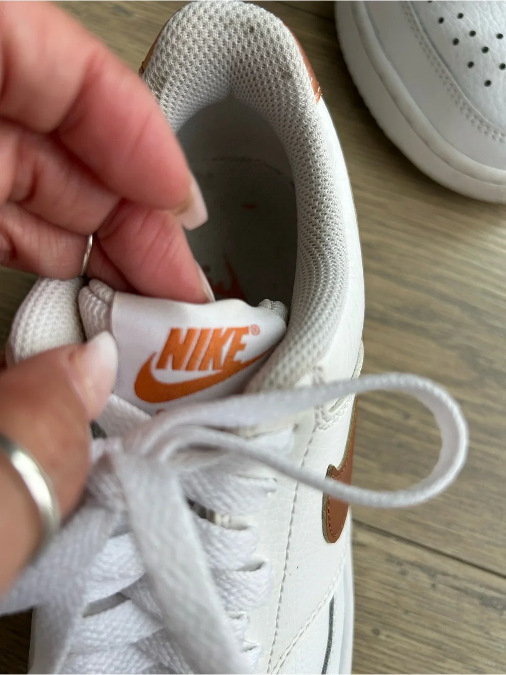 Nike Women's Sneakers with Copper Swoosh